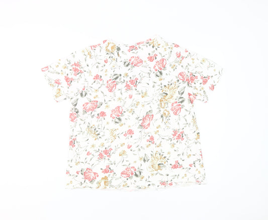 Isle Women's Multicoloured Floral T-Shirt, Size L