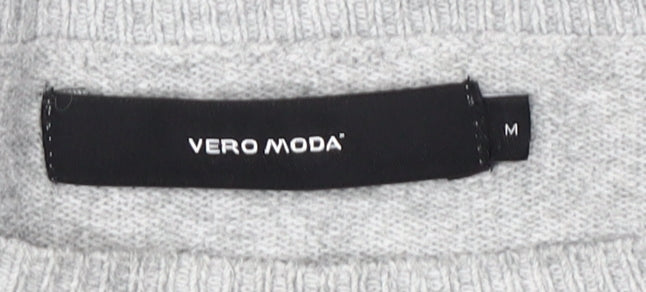 Womens UK Size M VERO MODA Grey Pullover Jumper