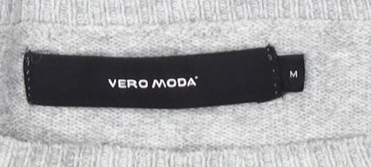 Womens UK Size M VERO MODA Grey Pullover Jumper