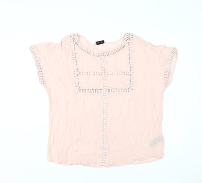 Womens UK Size 14 Marks and Spencer Pink  Blouse