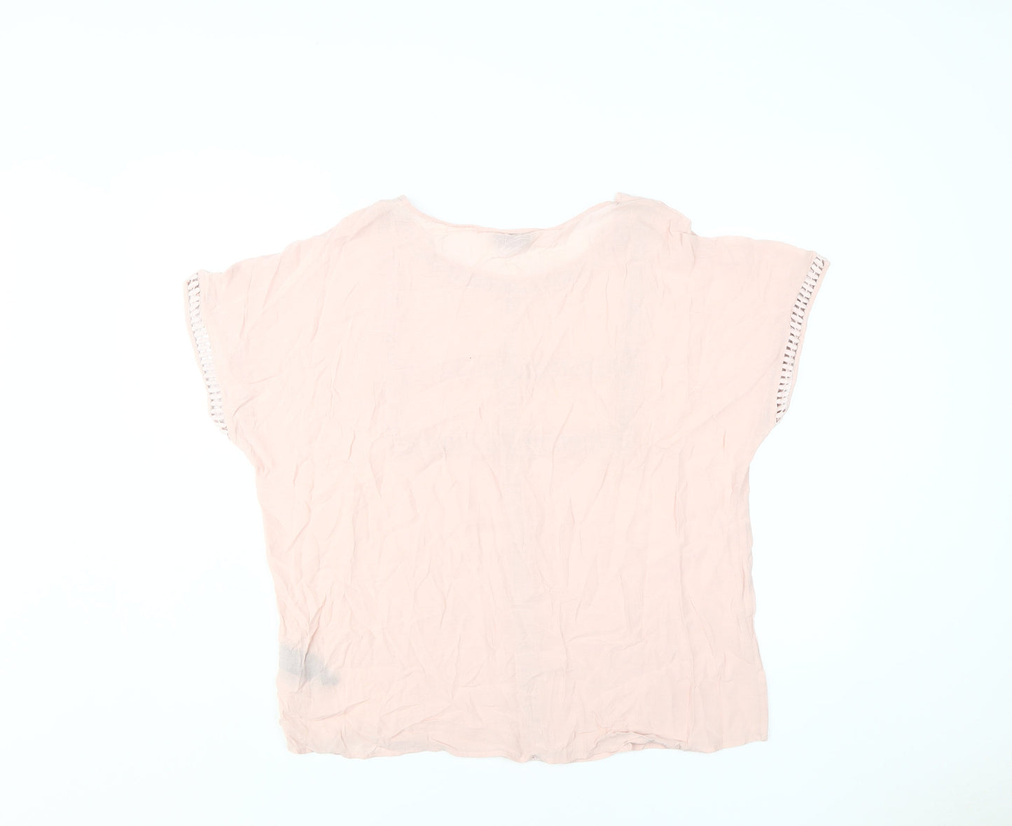 Womens UK Size 14 Marks and Spencer Pink  Blouse