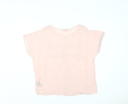 Womens UK Size 14 Marks and Spencer Pink  Blouse