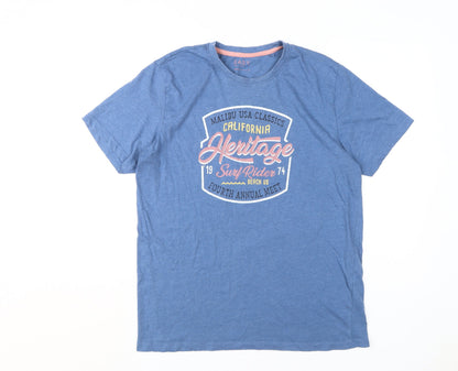 Mens UK Size L Easy Blue  T-Shirt