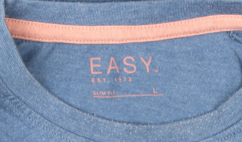 Mens UK Size L Easy Blue  T-Shirt