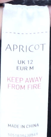 Apricot Women's Black Mock Neck Pullover Jumper M