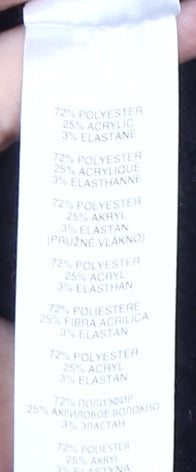 Apricot Women's Black Mock Neck Pullover Jumper M