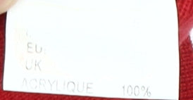 Daxon Women's Red Cardigan, Size L, V-Neck Casual