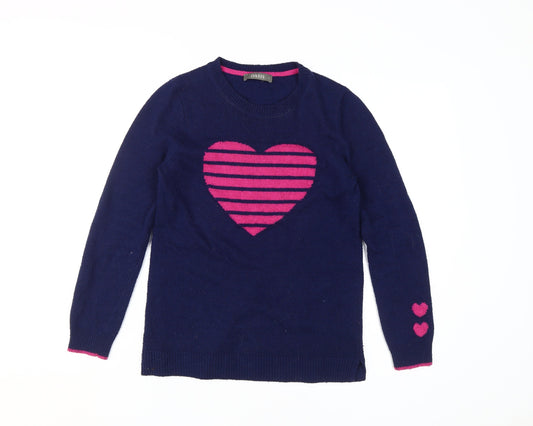 Womens UK Size S Oasis Blue Pullover Jumper