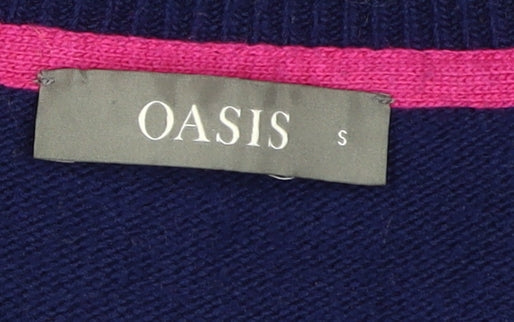 Womens UK Size S Oasis Blue Pullover Jumper