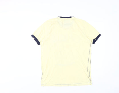 Tokyo Laundry Men's Yellow Graphic Print T-Shirt, Size L