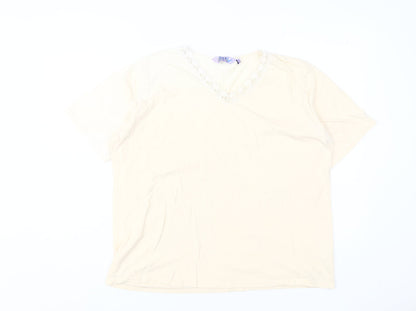 Womens UK Size L Honor Millburn Beige  T-Shirt
