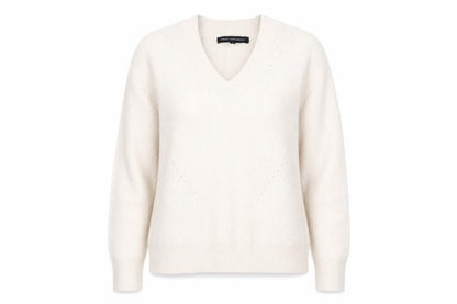 Womens UK Size S French Connection White Pullover Jumper
