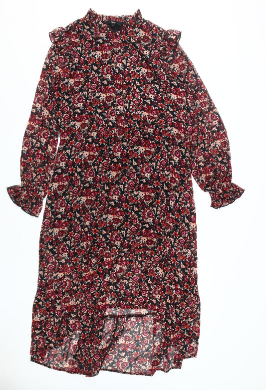 Next Women Multicoloured A-Line Midi Dress Size 14