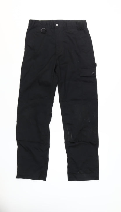 Portwest Men's Black Cargo Trousers, 30, Workwear