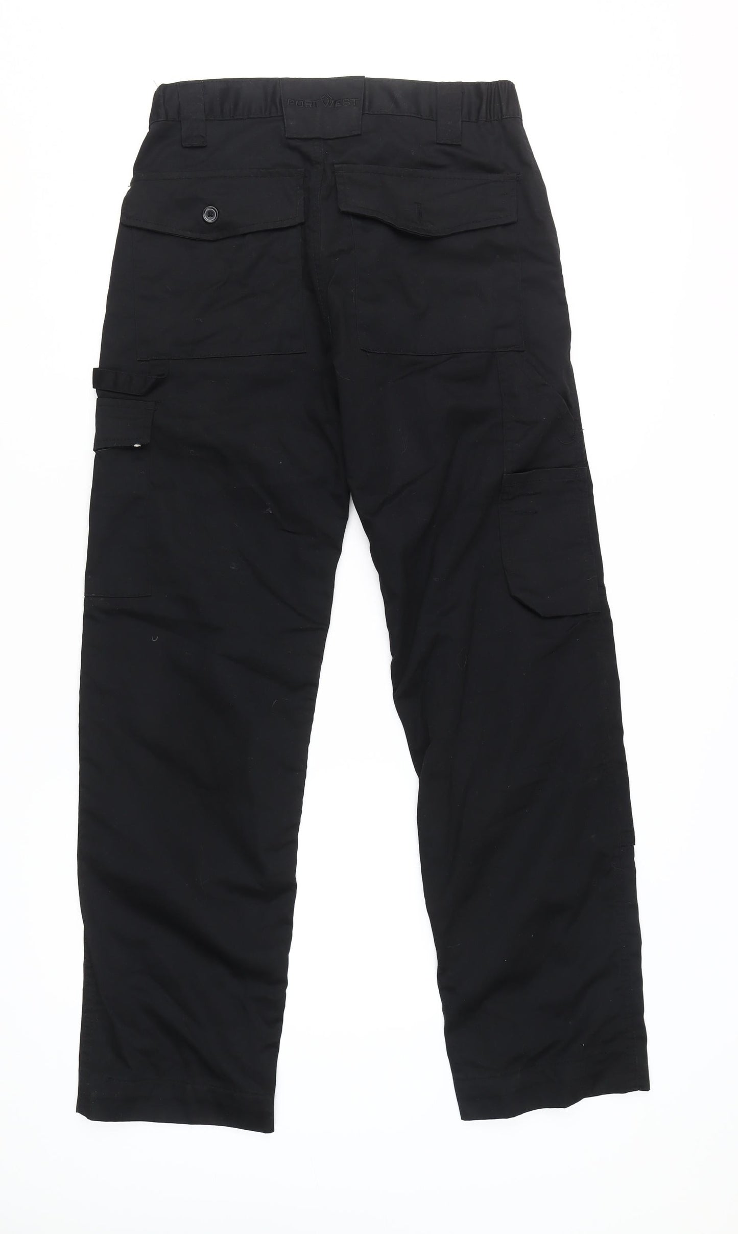 Portwest Men's Black Cargo Trousers, 30, Workwear