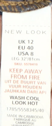 New Look Women's Blue Skinny Jeans Size 12