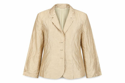 Caractère Women's Beige Blazer Size 12, Business Style