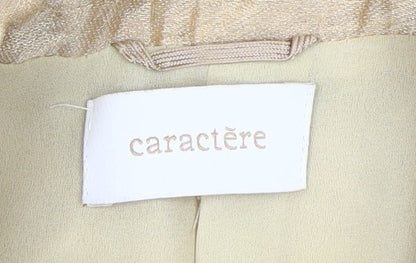 Caractère Women's Beige Blazer Size 12, Business Style