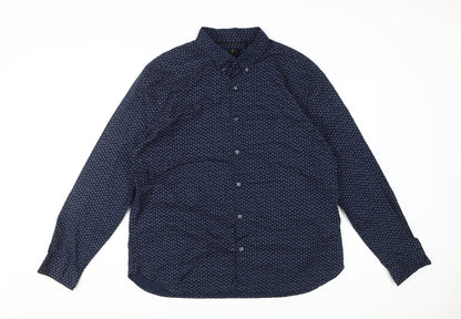 Mens UK Collar Size XL Jasper Conran Smart Blue  Dress Shirt