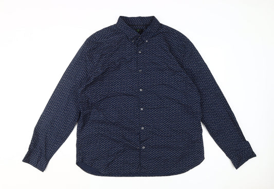 Mens UK Collar Size XL Jasper Conran Smart Blue  Dress Shirt