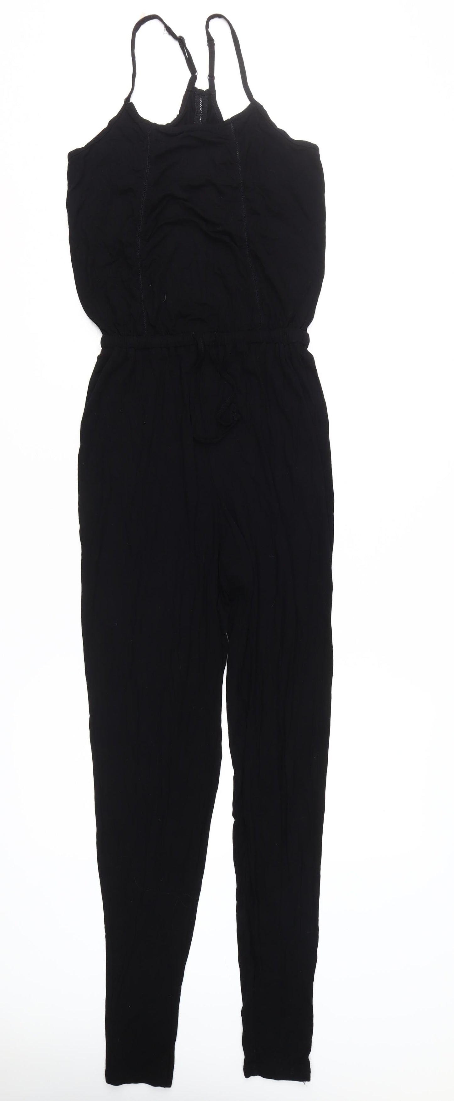 Next Women's Black Jumpsuit, Size 6, Elastic Waist