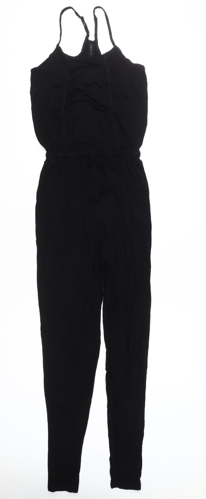 Next Women's Black Jumpsuit, Size 6, Elastic Waist