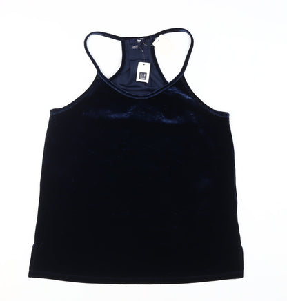 Gap Women's Black Velvet Tank Top XS