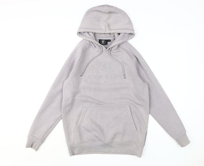 Mens UK Size S Gym King Grey Pullover Hoodie