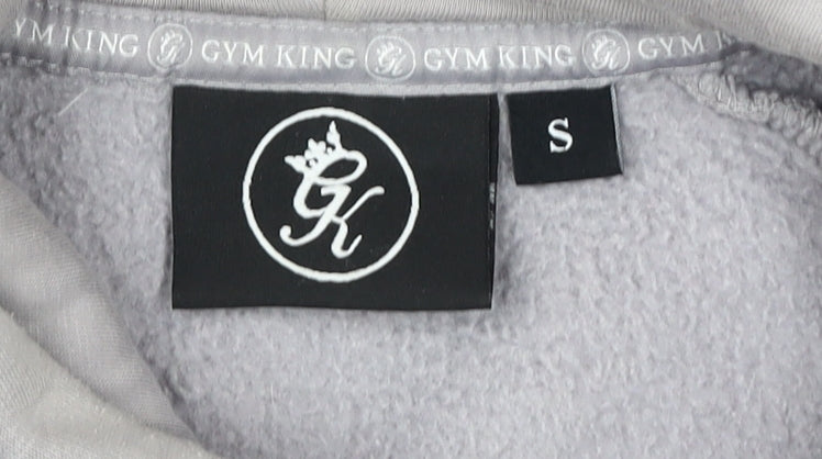 Mens UK Size S Gym King Grey Pullover Hoodie