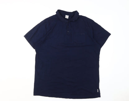 Lee Cooper Men's Blue XL Polo Shirt, Short Sleeve, Casual