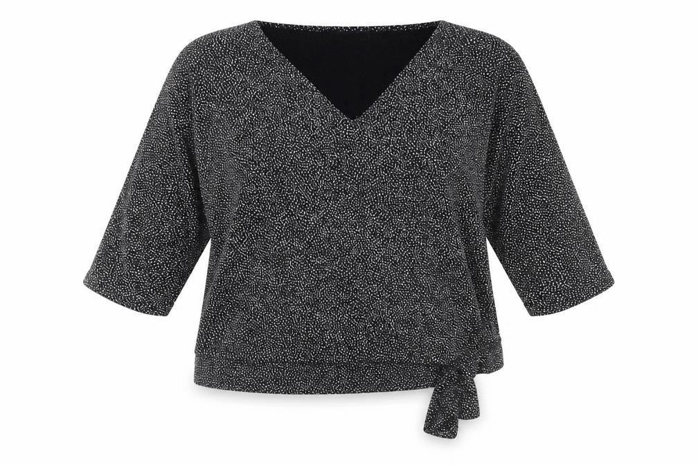 Womens UK Size L Wallis Black Wrap Blouse