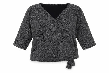 Womens UK Size L Wallis Black Wrap Blouse