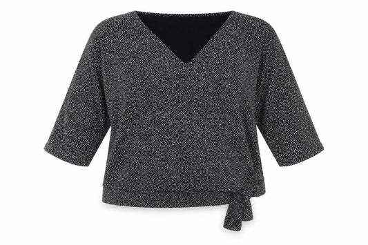 Womens UK Size L Wallis Black Wrap Blouse