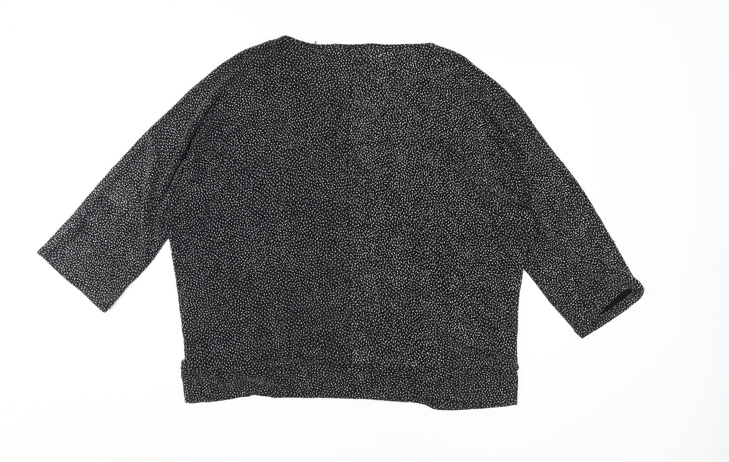 Womens UK Size L Wallis Black Wrap Blouse
