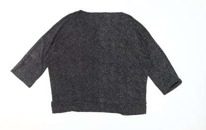 Womens UK Size L Wallis Black Wrap Blouse