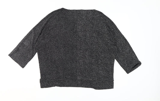 Womens UK Size L Wallis Black Wrap Blouse