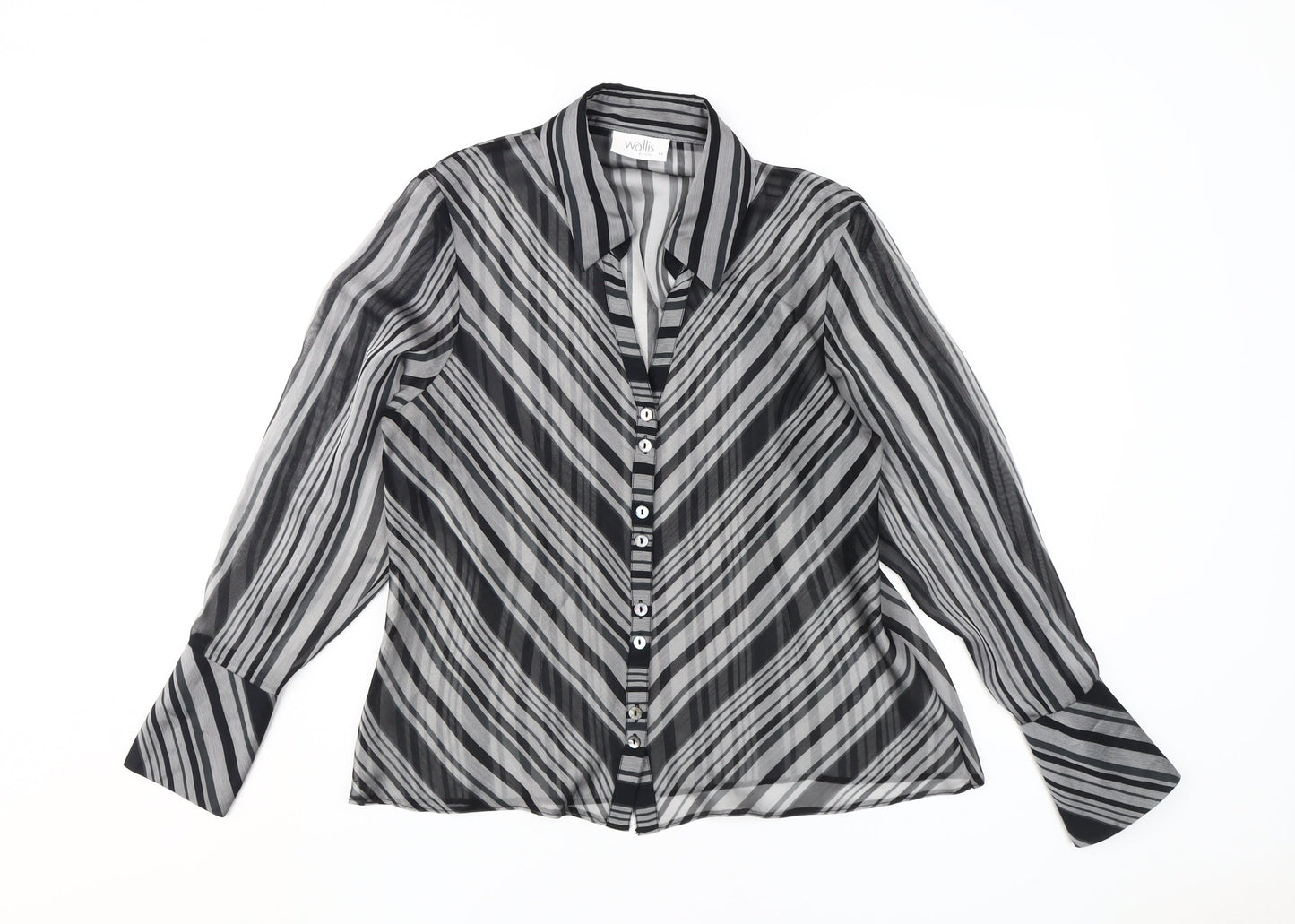 Womens UK Size 14 Wallis Multicoloured  Button-Up