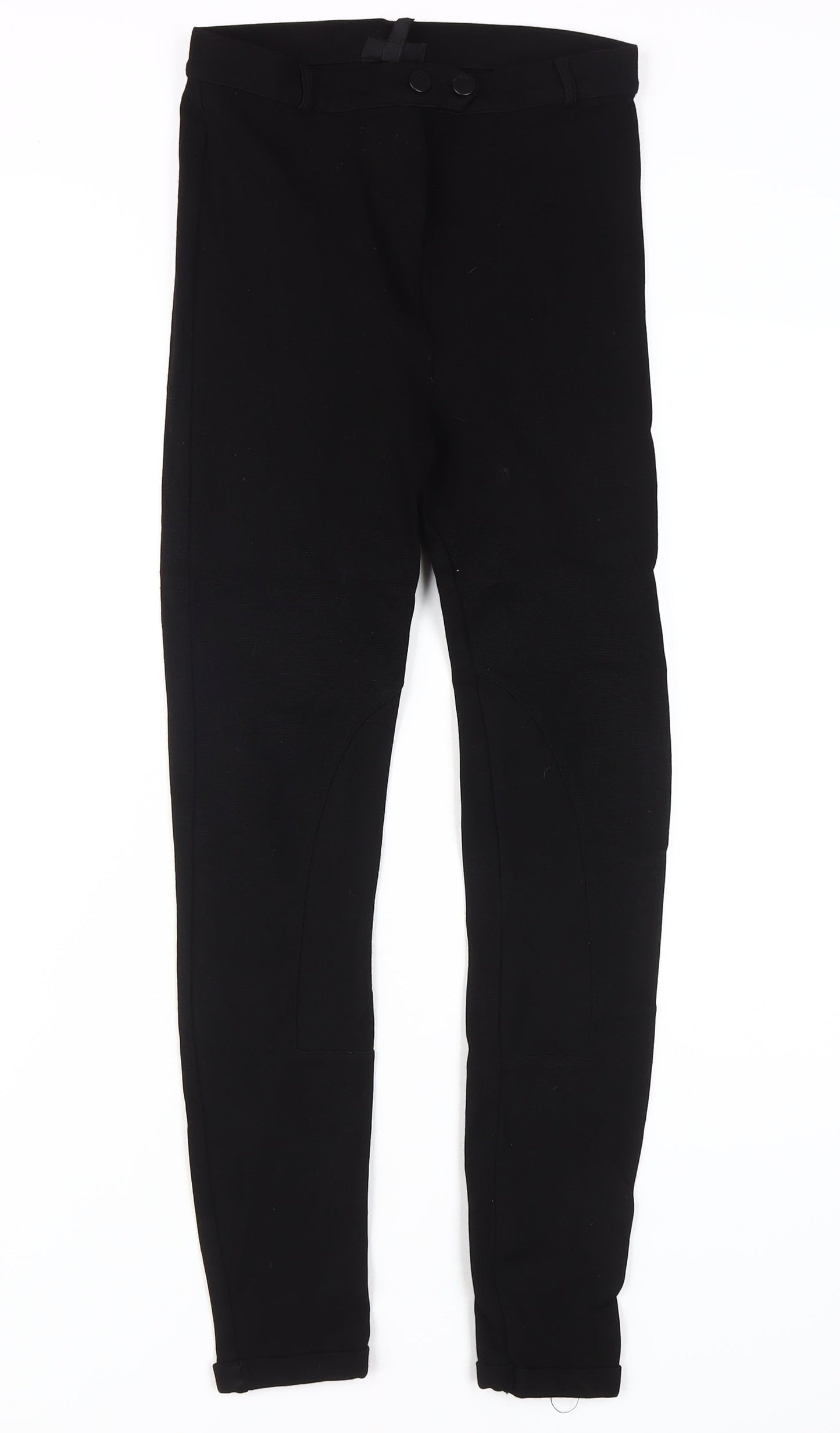 Womens UK Size 10 Topshop Slim Fit Jegging Black Trousers