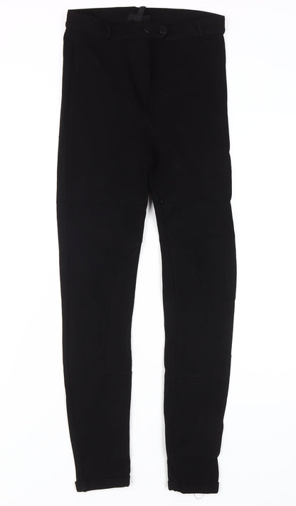 Womens UK Size 10 Topshop Slim Fit Jegging Black Trousers