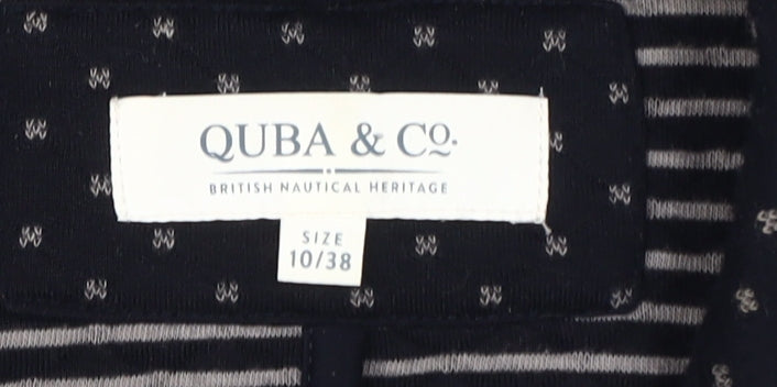 QUBA & CO. Women's Black Blazer Size 10, Nautical Style