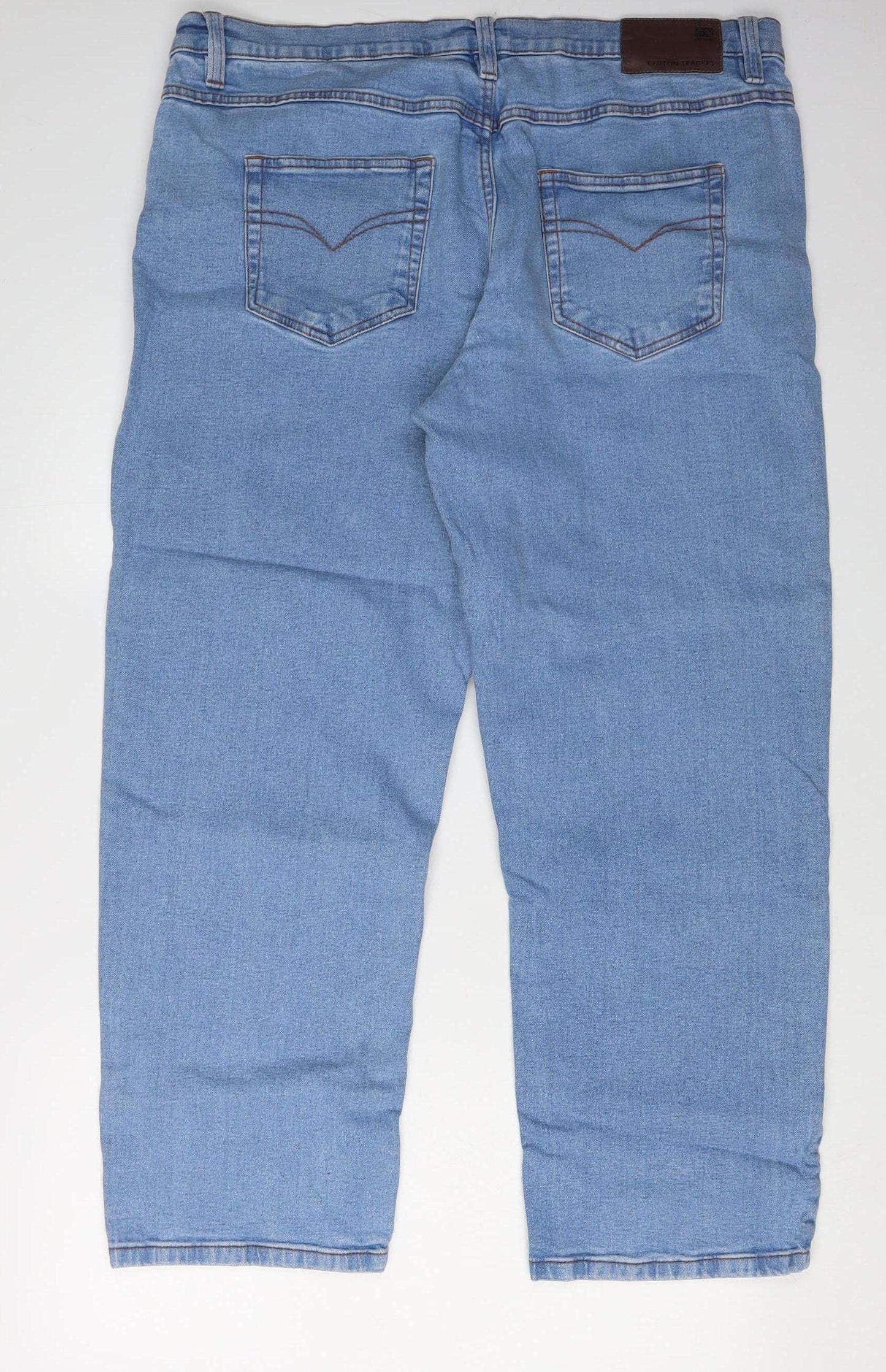 Alan Greenhalgh Men's Blue Straight Leg Denim Jeans