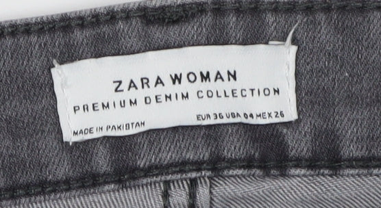 Zara Women Grey Skinny Jeans, Size 8, Stretch Denim