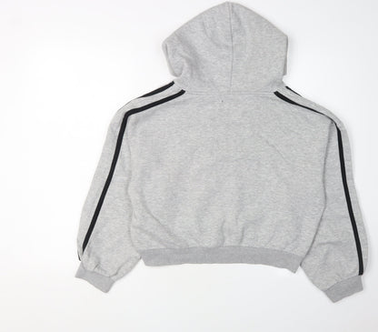 PrettyLittleThing Women's Grey Pullover Hoodie M