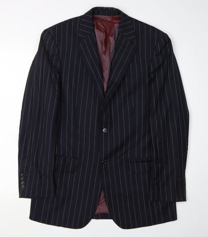 Austin Reed Men's Black Stripe Regular Fit Jacket 38R