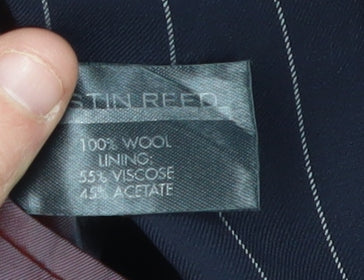 Austin Reed Men's Black Stripe Regular Fit Jacket 38R