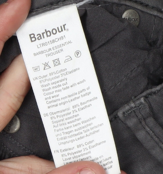 Barbour Women's Grey Skinny Jeans Size 10 Slim Fit