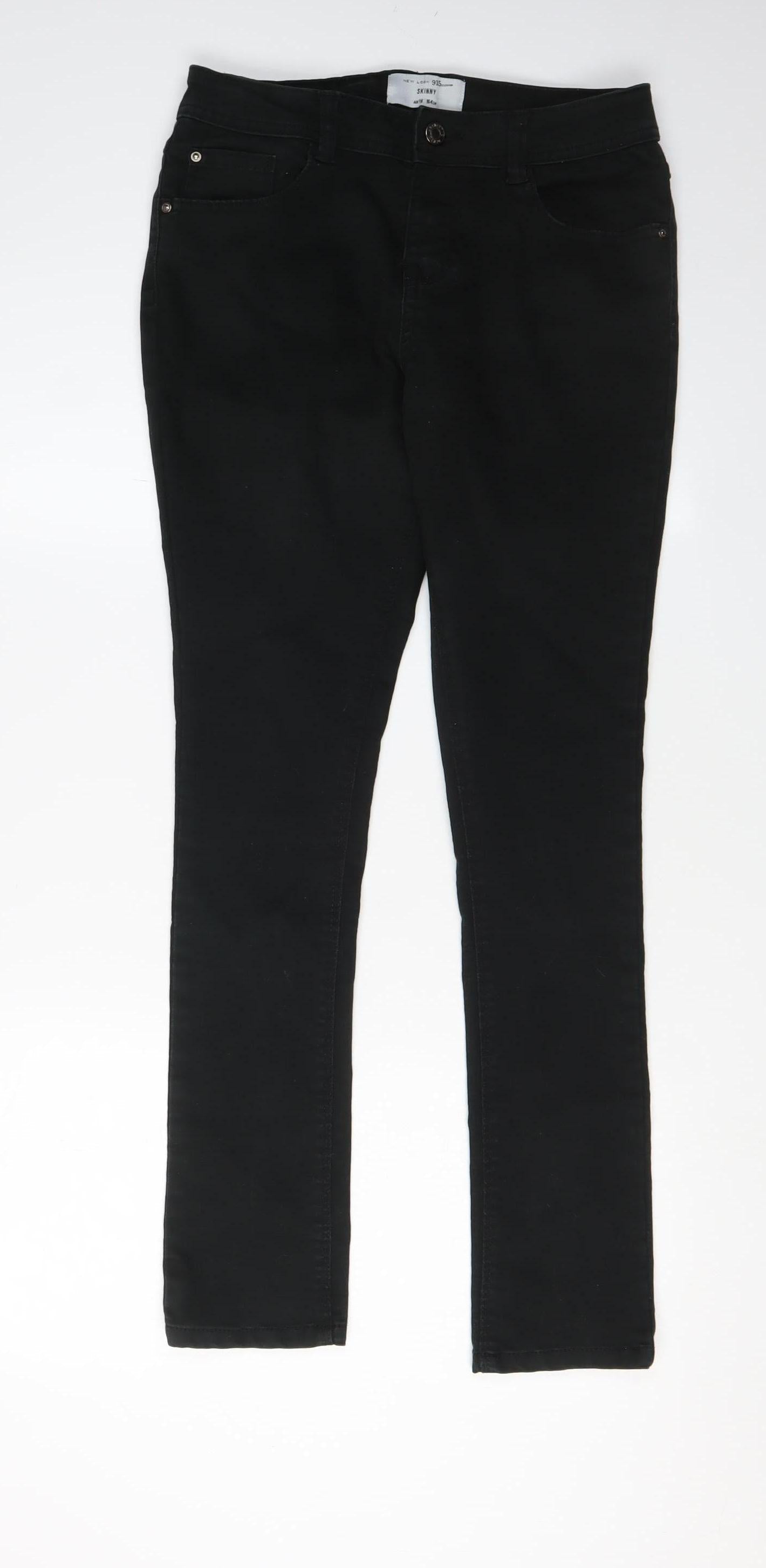New Look Girls Black Skinny Jeans - Size 11
