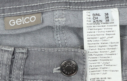 Gelco Women's Grey Straight Leg Jeans, Size 10