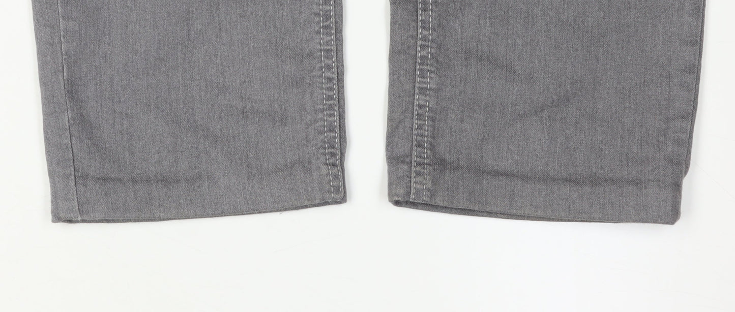 Gelco Women's Grey Straight Leg Jeans, Size 10
