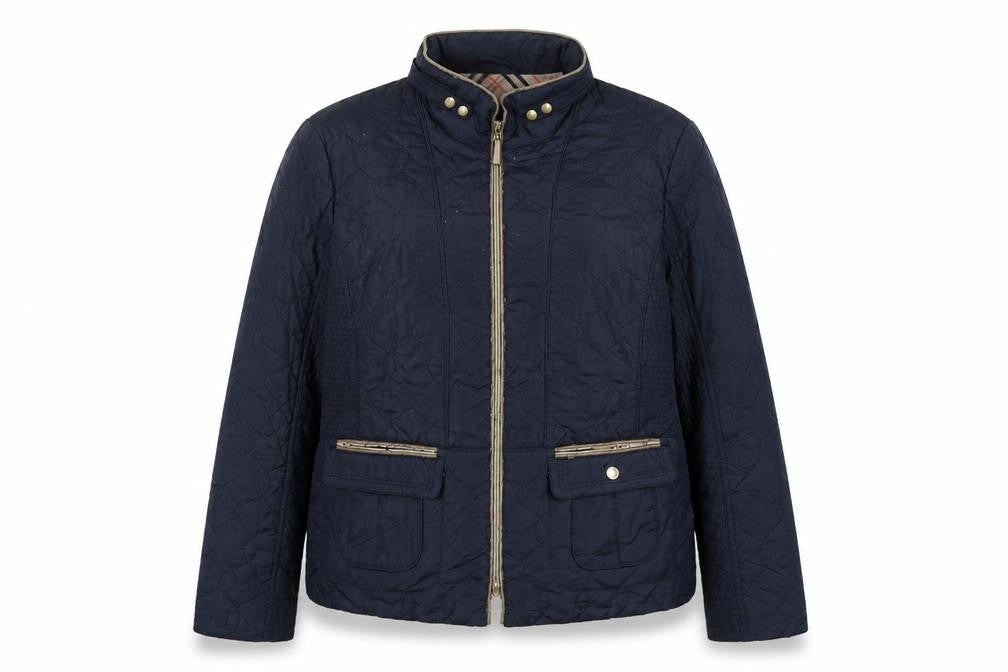 Womens UK Size 16 Gerry Weber Blue Quilted Coat